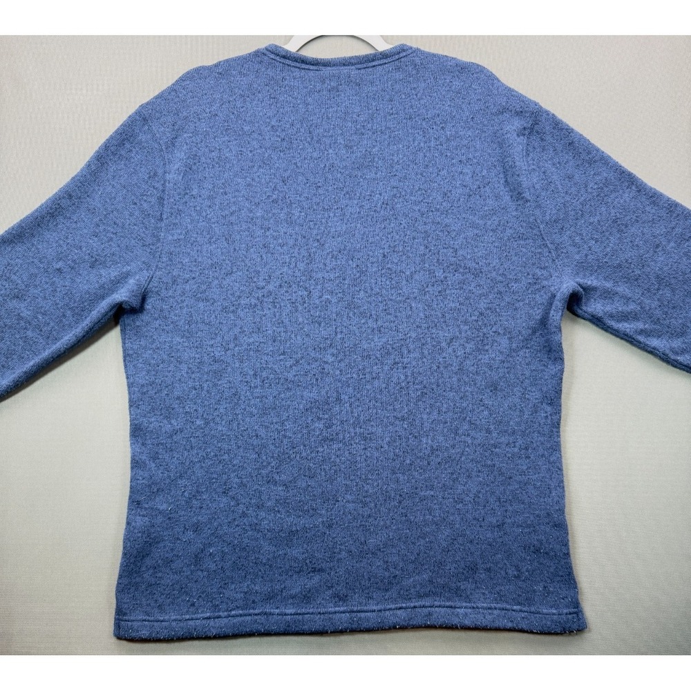 Crown & Ivy Sweater Fleece Pullover Heather Blue Crewneck | Men's Medium - Picture 2 of 10